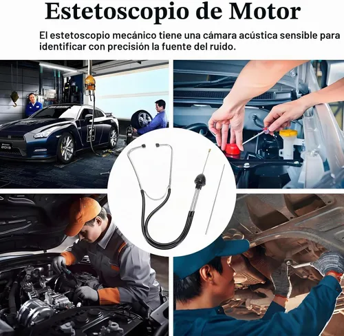 Vista 5 de BFXM Estetoscopio de Mecánico de Coche, Estetoscopio Automotriz Herramienta de Diagnóstico de Motor, Herramientas Automotrices Universales para 1