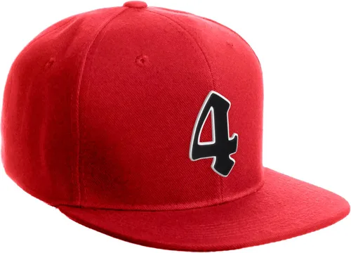 Vista 642 de Daxton Gorra clásica con visera de billete plano con letras del alfabeto inglés antiguo de la A a la Z