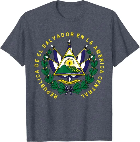 Vista 61 de amdesco Salvador Camisa, salvadoran Escudo de armas playera, mujer L, Blanco