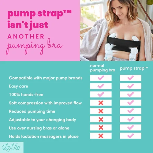 Vista 2 de Brasier de bombeo manos libres, brasier de extractor de leche para bombas de lactancia materna para mujeres, bustier de bombeo manos libres