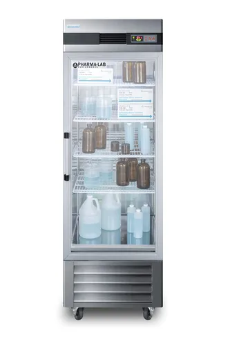 Vista 3 de ACCUCOLD Refrigerador médico de 23.0 pies cúbicos, 28 pulgadas de ancho, refrigerador de vacunas, acero inoxidable con puerta de vidrio, ARG23ML