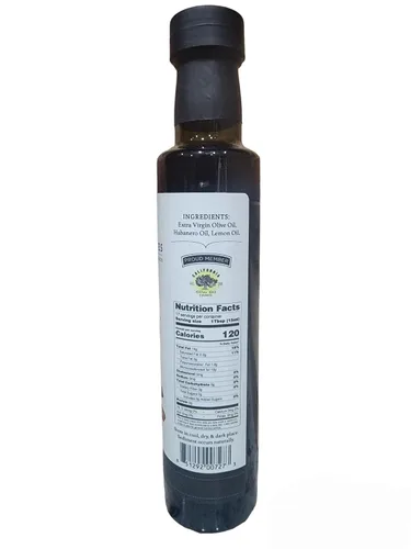 Vista 3 de SUTTER BUTTES ACEITE DE OLIVA INFUSIDO CÍTRICO HABANERO 8.5 FL. OZ.