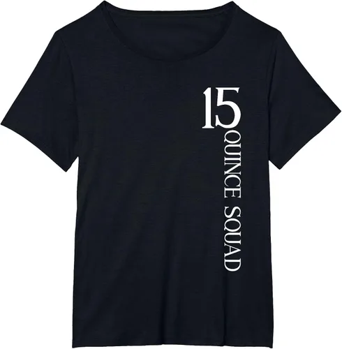 Vista 14 de Quince Squad Quinceanera 15th Birthday - Camiseta de quinceañera para niñas Asphalt Grey