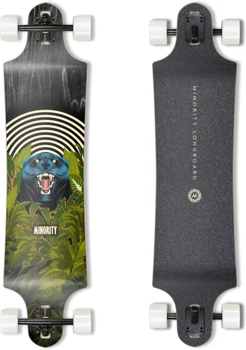 Vista 13 de MINORITY Patineta Longboard de arce para pendientes plataforma de 40 pulgadas Hecha para andar