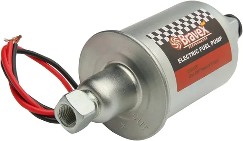 Vista 2 de Bravex E8012S Bomba de combustible eléctrica universal de baja presión 5-9 PSI 12V con kit de instalación
