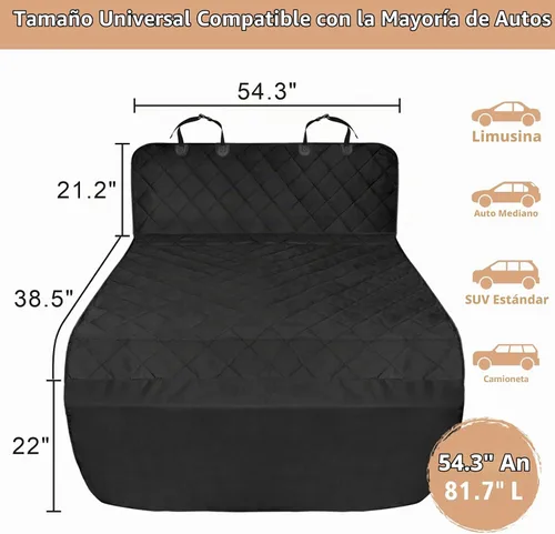 Vista 2 de F-color SUV Cargo Liner para perros - Funda impermeable para coche para perros SUV