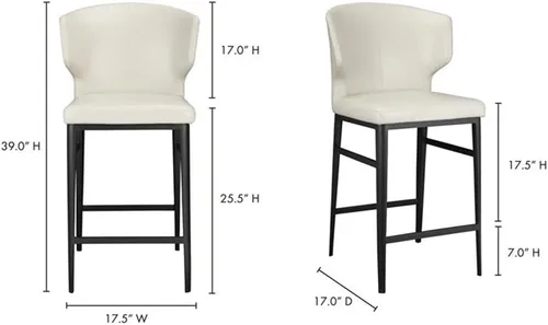 Vista 3 de Moe's Home Collection Taburete de mostrador Delaney