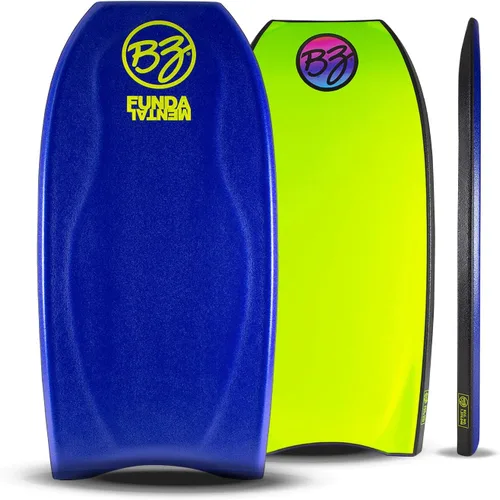 Vista 9 de BZ Bodyboards - Bodyboard fundamental - Pilotos avanzados - Zero-G Polypro Core - Surlyn Slick - Cubierta de celda H de 8 libras - Cola creciente
