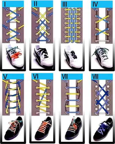 Vista 4 de Cordones planos para zapatos, 2 pares para zapatillas deportivas