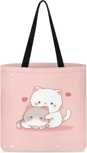 Vista 9 de Bolsa de tela para mujeres y niñas, bolsas de comestibles reutilizables