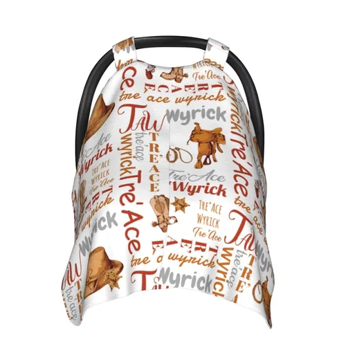 Vista 11 de Toldo personalizado para asientos de automóvil para bebés con nombre, monograma personalizado para niños y niñas, apertura de minky, cubierta