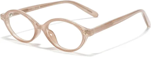 Vista 10 de TIJN Olisa Blue Light Blocking Glasses for Women Men,Retro Oval Frame Bluelight Eyeglasses for Gaming Computer Screen Use 01. Tortuga Whisky