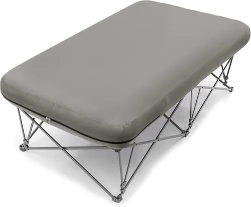 Vista 12 de KAMPKEEPER - Cama de Campamento, Camas de Campamento para Adultos, Cama Plegable de Campamento con Colchón de Aire Inflable y Bolsa de Transporte