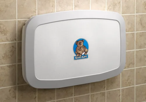 Vista 3 de Cambiador de bebé para pared horizontal Koala Kare KB200-11, tierra, Granito blanco