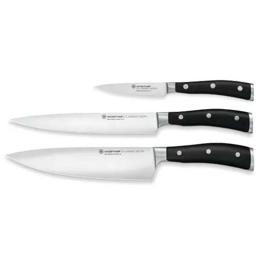 Vista 13 de WÜSTHOF Cuchillo de chef clásico IKON de 8 pulgadas, negro