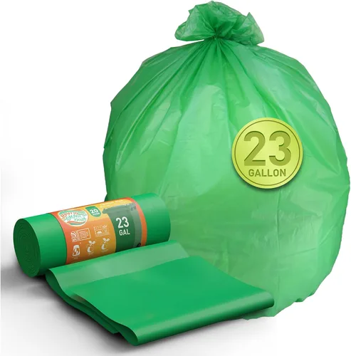 Vista 13 de Bolsas de compost 1.3 galones, 100 unidades, bolsas de basura pequeñas compostables para cubo de compost de cocina en encimera 0.75, 1, 1.2, 1.3