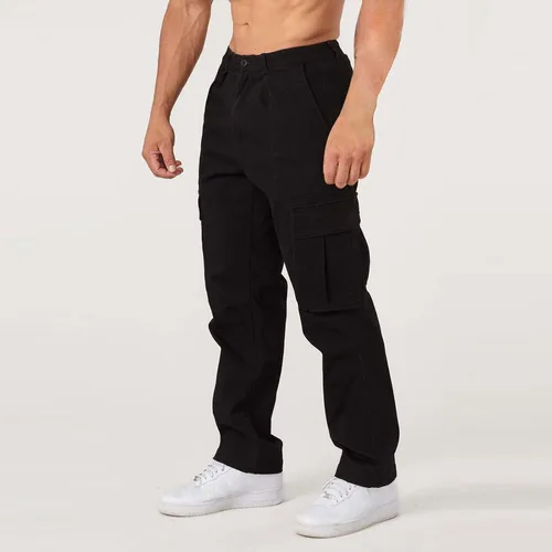 Vista 5 de LCMTWX Pantalones deportivos para hombre, pantalones deportivos casuales elásticos con bolsillos, pantalones deportivos para hombre