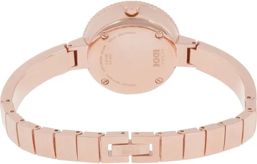 Vista 3 de Movado Womens Swiss Edge Rose Oro Acero Inoxidable Bangle Bracelet Watch 3680022