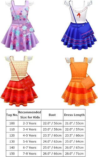 Vista 7 de Vestido de princesa con bolsa disfraz de películas de dibujos animados disfraz de carnaval Halloween Navidad cosplay
