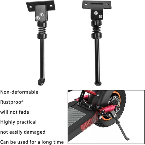 Vista 4 de BBAUER Soporte de pie de estacionamiento para scooter eléctrico compatible con Kugoo M4 M4 Pro E-Scooter aleación de aluminio Kickstand Rack