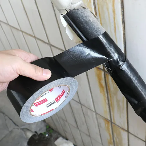 Vista 2 de JIALAI HOME Cinta adhesiva de alta resistencia, cinta negra de 2 pulgadas x 30 yardas, paquete de 3, 8.27 mil, fuerte, flexible, sin residuos