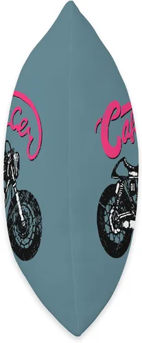 Vista 2 de American Cafe Racer Motorcycle Apparel and Merch Cafe Racer Biker - Cojín de 16 x 16 pulgadas, multicolor