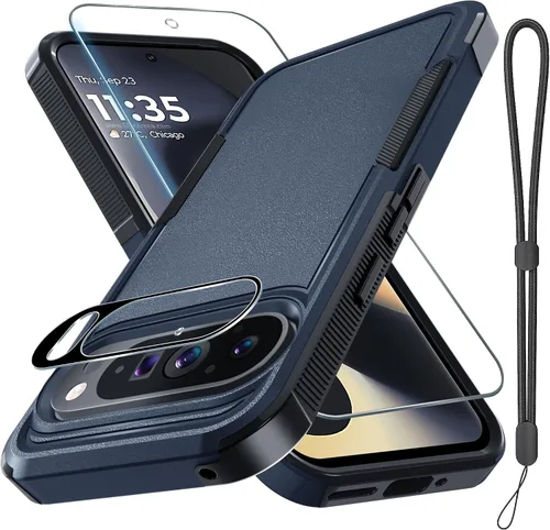 Vista 49 de Funda para Google Pixel 7A, Funda Protectora de Teléfono de Cuerpo Completo Resistente de Trabajo Pesado Robusta a Prueba de Golpes con Correa