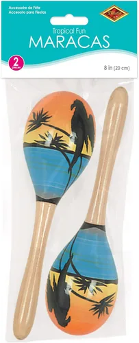 Vista 6 de Fiesta Tropical Fun Maracas (2/Pkg)
