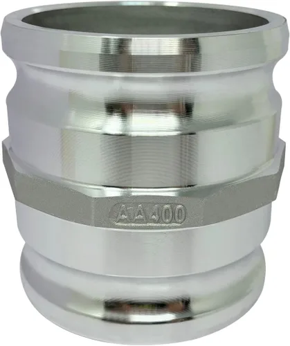 Vista 9 de Gloxco Tipo de aluminio AA leva y ranura de montaje, Camlock macho x Camlock macho (1, 1 "Camlock macho x 1" macho Camlock)