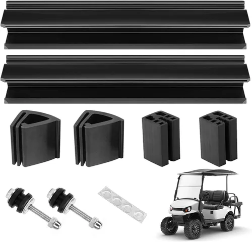 Vista 10 de EZGO TXT Golf Cart Windshield Clips Kit fit EZGO TXT DCS PDS 1994 Up Golf Carts (Notes: Check Variations for Right Struts Size)