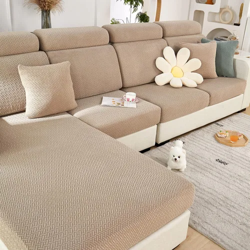 Vista 14 de ele ELEOPTION Fundas de cojín para respaldo de sofá, funda elástica en forma de L, funda seccional para sofá, protector de muebles, forro para sala