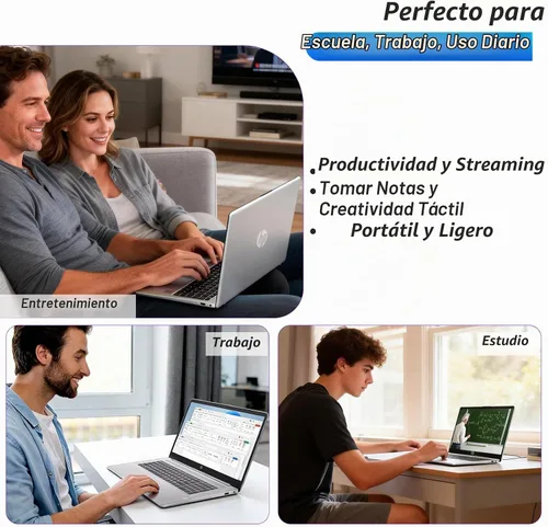 Vista 7 de HP Computadora portátil empresarial de 17 t, pantalla antirreflejos FHD de 17.3 pulgadas, Intel 10-Core i5-1334U, 16 GB de RAM + 512 GB SSD, teclado