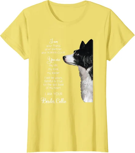 Vista 35 de Funny I Am Your Friend Your Partner Your Border Collie - Camiseta de regalo, Negro, S