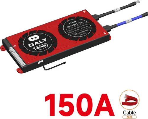 Vista 36 de DALY BMS 72V Li-ion 20S 30A Tablero de protección con cable de equilibrio de puerto común para panel solar autoconstruido, sistema de suministro