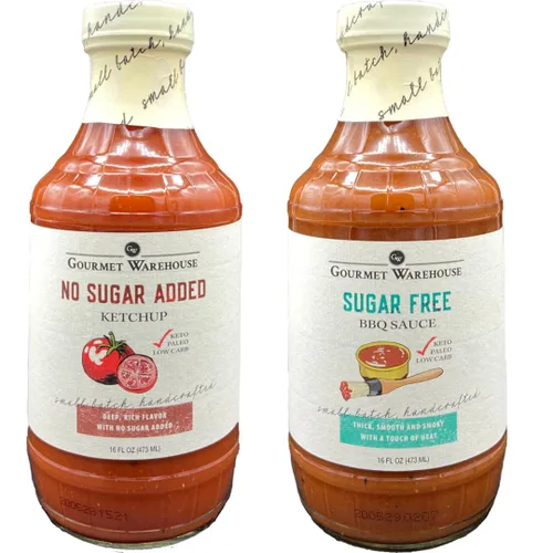 Vista 12 de Gourmet Warehouse Salsas para barbacoa, 16 onzas líquidas, paquete de 2 (barril de bourbon)