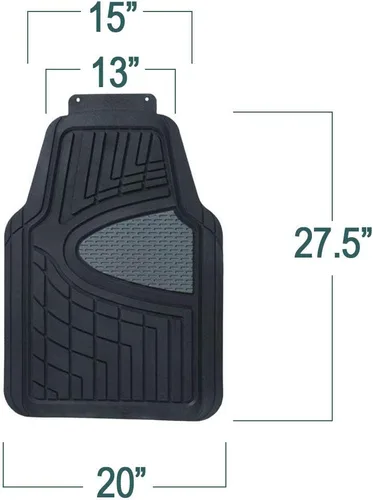 Vista 8 de Alfombrillas para piso de automóvil FH-F11322 de FH GROUP, ultrarresistentes, goma de primera calidad, recortables