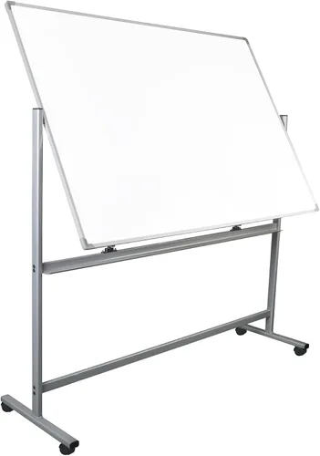 Vista 6 de WorkPro Caballete magnético móvil de doble cara para pizarra blanca, 72 x 48 pulgadas, marco de aluminio con acabado plateado