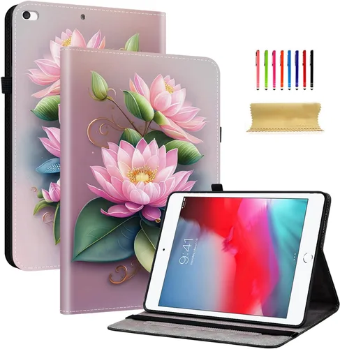 Vista 41 de Dteck Funda para iPad mini 5/4/3/2/1, elegante y ligera de cuero sintético tipo folio con cartera, funda inteligente
