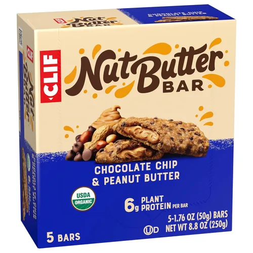 Vista 11 de CLIF - Barra de mantequilla de nuez – Barras energéticas rellenas de chispas de chocolate y mantequilla de maní – Sin OMG – Orgánico USDA – A base