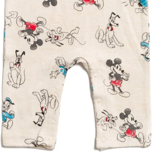 Vista 6 de Disney Mickey Mouse Pluto Donald Duck Baby Snap Sleep N' Play - Overol recién nacido a bebé