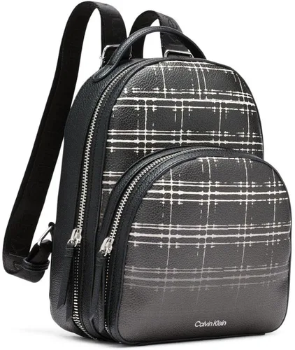 Vista 2 de Calvin Klein Estelle Novedad - Mochila para mujer Plaid negro blanco Estelle Novelty - Mochila
