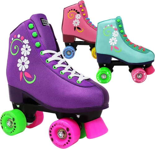 Vista 5 de Lenexa uGOgrl - Patines de ruedas para niña, para niños y niñas - Patines de patinaje para interiores y exteriores - Patines para niños - Patines