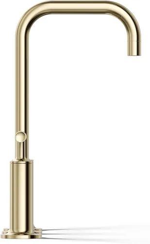 Vista 9 de KOHLER K-14408-4-AF Purist - Grifo para lavabo de baño, 3 agujeros, manijas de palanca alta generalizadas y boquilla de cuello de cisne alto, 1.2