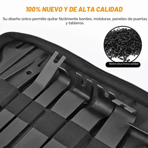 Vista 8 de GOOACC 102 piezas de herramienta de extracción de molduras, juego de clips de retención de parachoques automático de nylon, herramienta