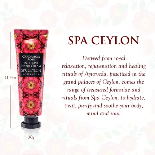 Vista 2 de SPA CEYLON CARDAMOM ROSE Crema Intensiva para Manos Revitalizante Rico en Vitaminas Vegetariana Adecuado para todo