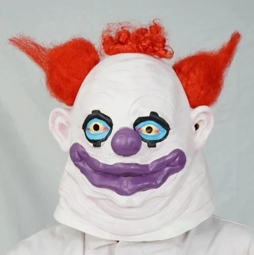 Vista 2 de Acid Tactical Killer Klown del espacio exterior Máscara de payaso de Halloween Disfraz de látex FATSO