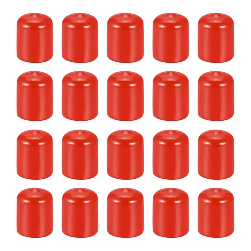 Vista 13 de DMiotech Paquete de 20 protectores de rosca de tornillo negros de identificación de 0.079 pulgadas (0.079 in), tapas de goma para pernos