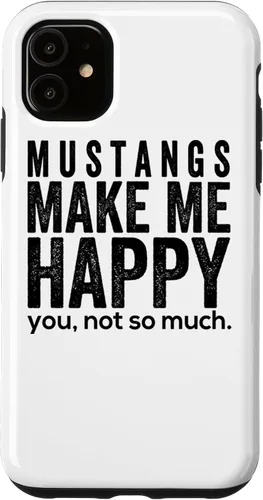 Vista 8 de Funda de regalo para iPhone 13 Pro Mustangs make me happy you not so much funny Horse