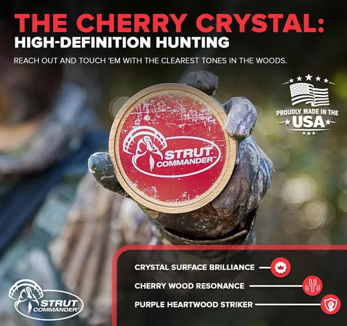 Vista 3 de STRUT COMMANDER Ole Scratch Slate y Cherry Turkey Pot Call