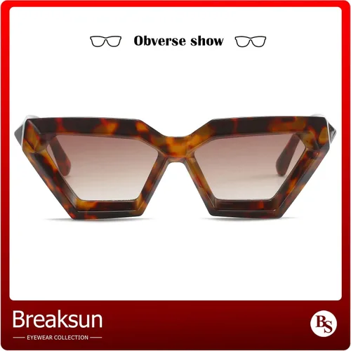 Vista 2 de Gafas de sol de ojo de gato con montura gruesa para mujer, estilo vintage, de moda, estilo retro